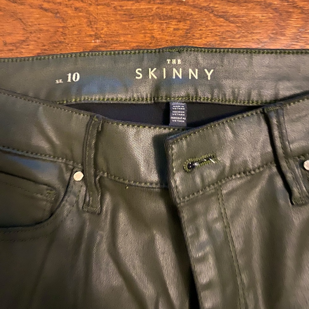 WHBM, COATED JEANS